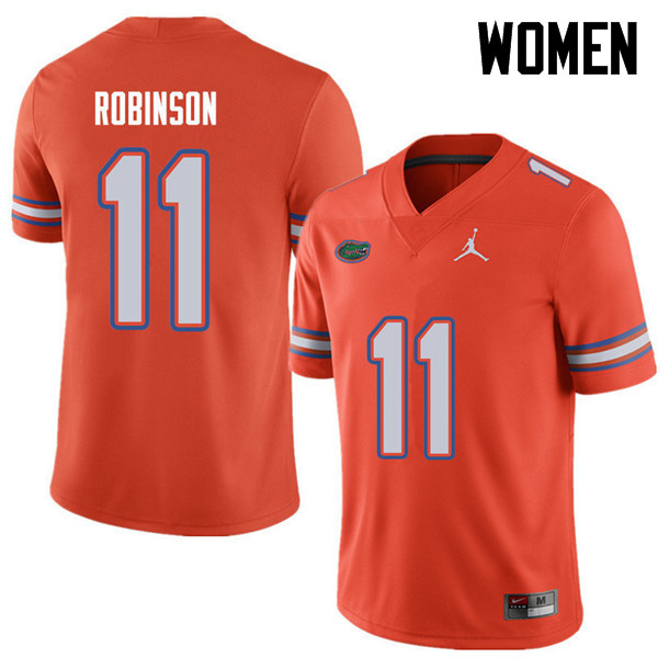 Jordan Brand Women #11 Demarcus Robinson Florida Gators College Football Jerseys Sale-Orange